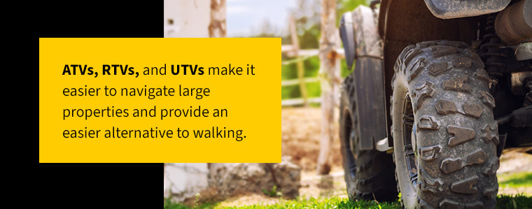 ATV, RTV, and UTV